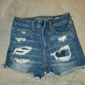 American Eagle Outfitters Women's Blue Denim Shorts